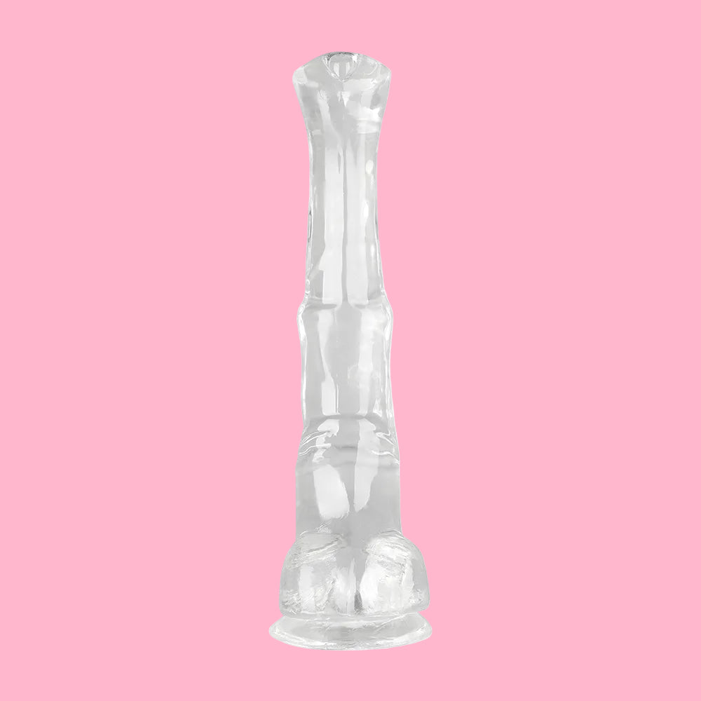 Transparent Horse Dildo